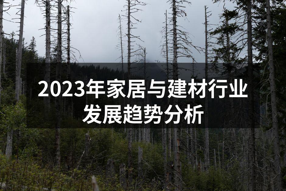 2023年家居与建材行业发展趋势分析